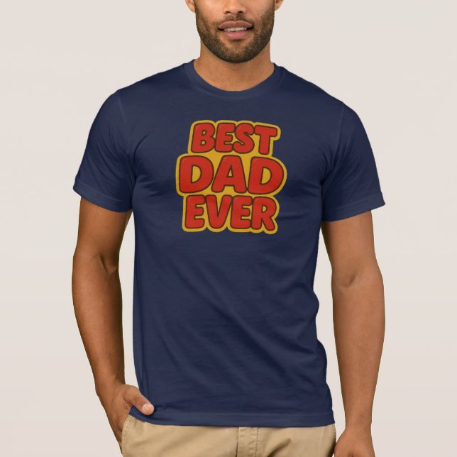 T-shirt Meilleur papa jamais (Devant)