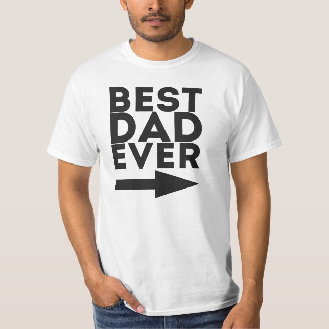 T-shirt Meilleur papa jamais (Devant)