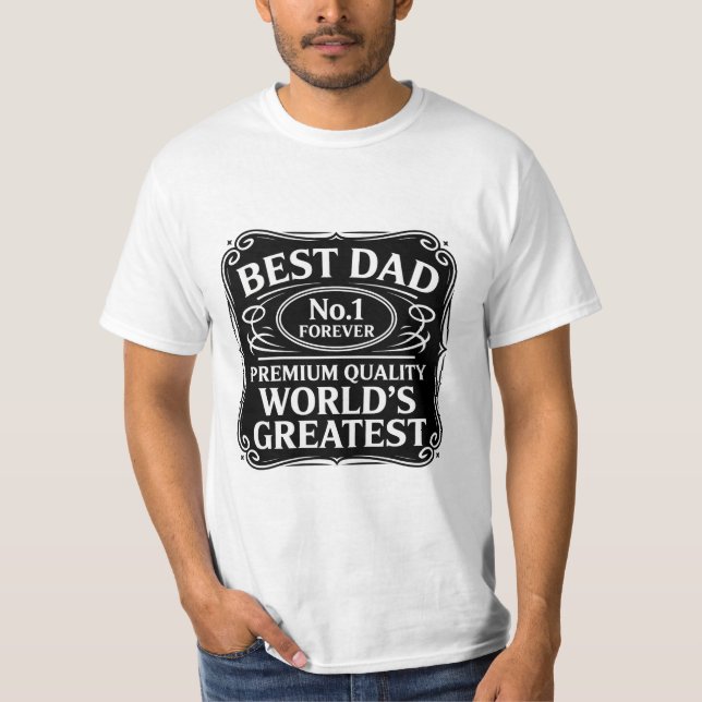 T-shirt Meilleur papa jamais (Devant)