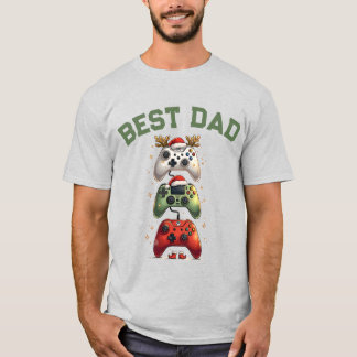T-shirt Meilleur Papa Jamais - Cadeau de jeu de Noël