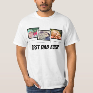 T-shirt Meilleur Papa Jamais Cadres De Capture D'Instantan