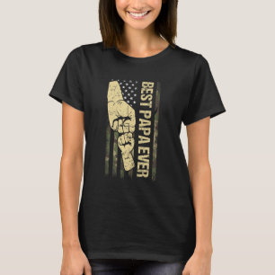 T-shirt Meilleur Papa Jamais Camouflage Militaire Américai