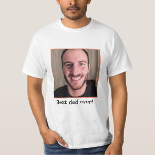 T-shirt Meilleur papa jamais ! Collage photo de la famille