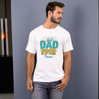 T-shirt Meilleur papa jamais | Fête des pères personnalisé