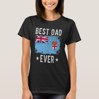 T-shirt Meilleur Papa Jamais Fidji Drapeau Meilleur Père F