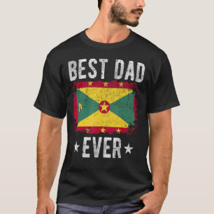 T-shirt Meilleur Papa Jamais Grenade Drapeau Meilleur Papa