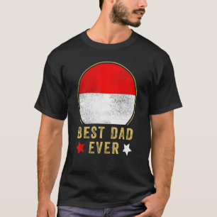 T-shirt Meilleur papa jamais Indonésien Père Pays Indon