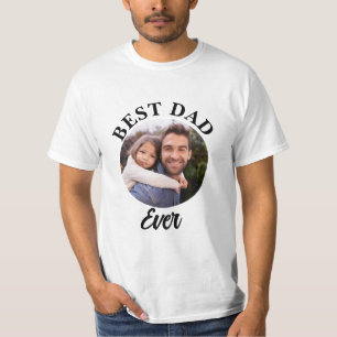 T-shirt Meilleur papa jamais Modèle photo personnalisé