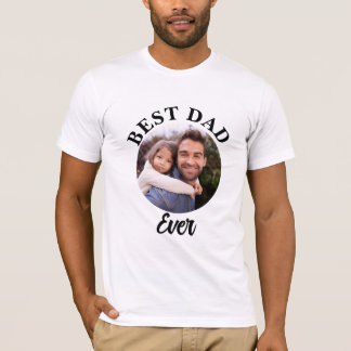 T-shirt Meilleur papa jamais Modèle photo personnalisé