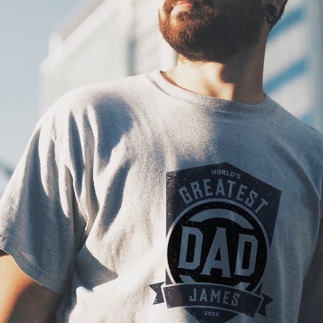 T-shirt Meilleur papa jamais moderne cadeau Fête des pères (Créateur téléchargé)