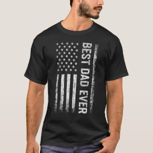 T-shirt Meilleur papa jamais nous Drapeau américain Vintag