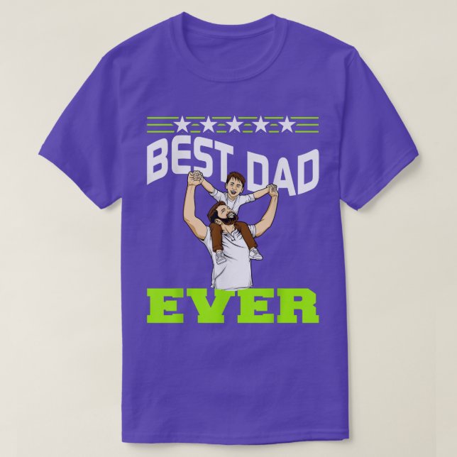T-shirt Meilleur papa jamais père et fils  (Design devant)