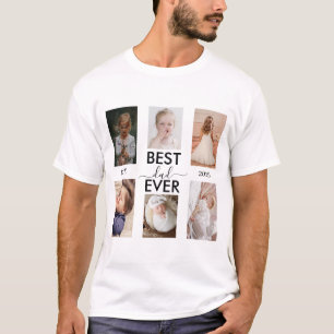 T-shirt Meilleur papa jamais Personnalisable année et imag