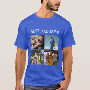 T-shirt Meilleur papa jamais personnalisé photo