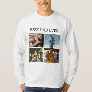 T-shirt Meilleur papa jamais personnalisé photo