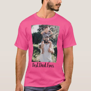 T-shirt Meilleur papa Jamais photo moderne Collage