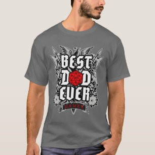 T-shirt Meilleur Papa Jamais RPG Imaginaire Tabletop Rôle