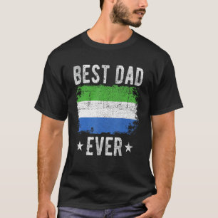 T-shirt Meilleur papa jamais Sierra Leone Drapeau Meilleur