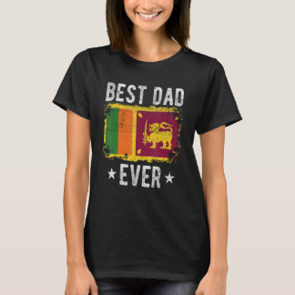 T-shirt Meilleur papa jamais Sri Lanka Drapeau Meilleur pa
