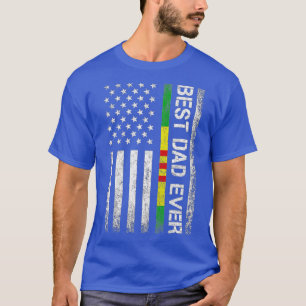 T-shirt Meilleur Papa Jamais Vietnam Vétérinaire Drapeau U