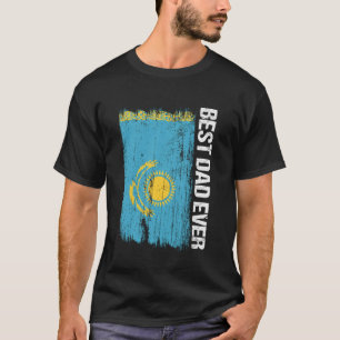 T-shirt Meilleur Papa Kazakh Ever Kazakhstan Vêtements pou