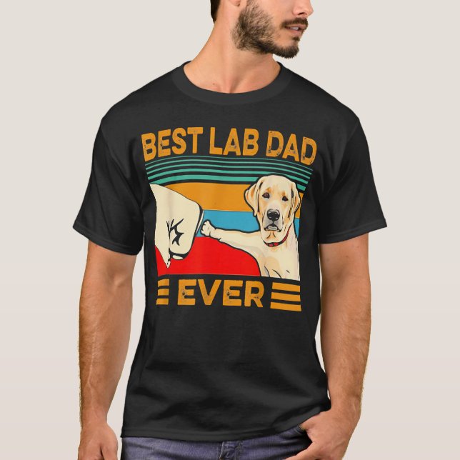 T-shirt Meilleur Papa Lab Ever Rétro (Devant)