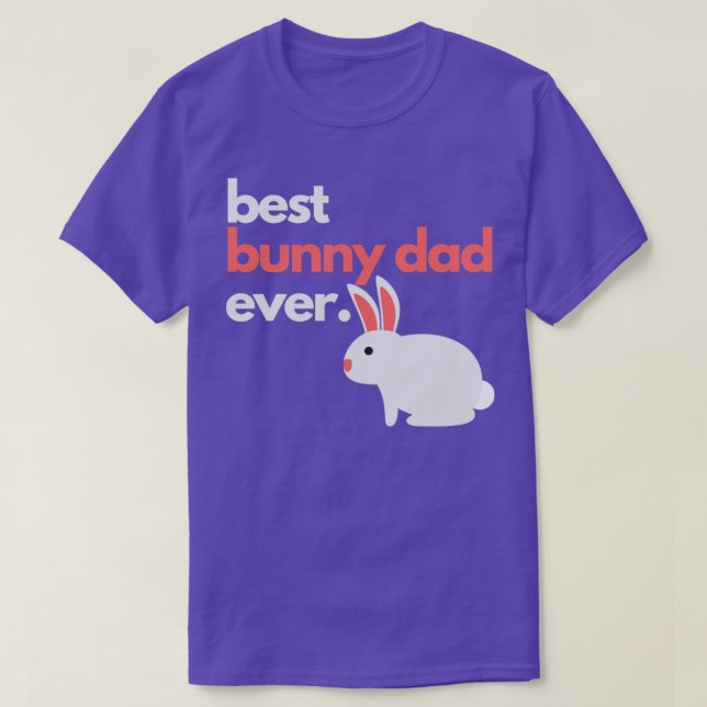 T-shirt Meilleur papa lapin jamais (Design devant)
