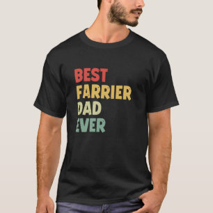T-shirt Meilleur papa maréchal ferrant drôle de maréchal f