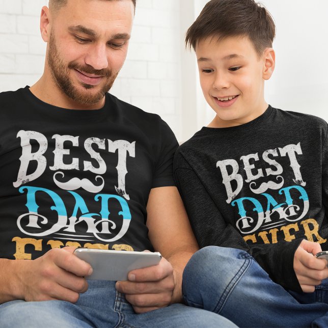 T-shirt Meilleur papa moderne Jamais Fête des pères papa (Créateur téléchargé)