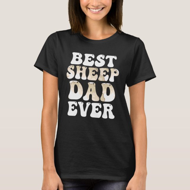 T-shirt Meilleur Papa Mouton de Tous les Temps Père Mouton (Devant)
