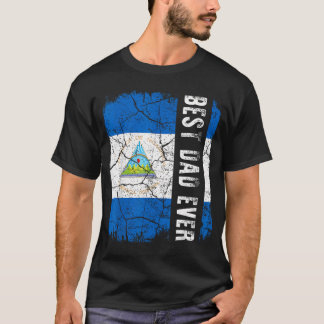 T-shirt Meilleur Papa Nicaraguayen Ever Nicaragua Papa
