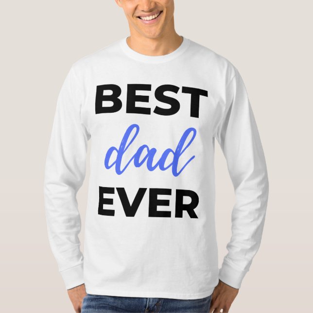 T-shirt Meilleur Papa Noir (Devant)