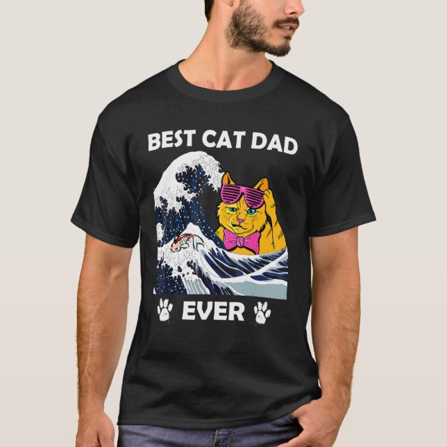T-shirt Meilleur papa papa Ever Cat Daddy (Devant)