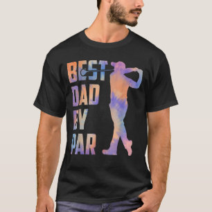 T-shirt Meilleur Papa Par Ball Disque Daddy Golfer Tie Dye