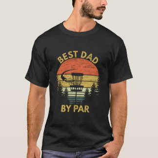 T-shirt Meilleur Papa Par Disc Golf Fête des Pères