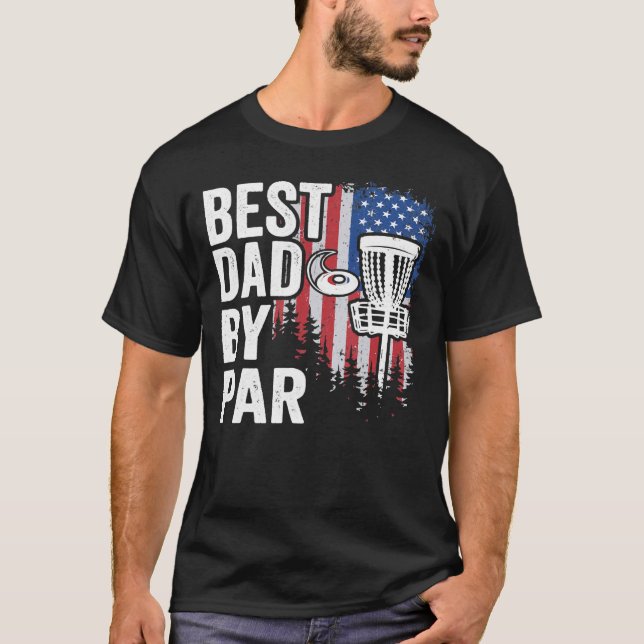 T-shirt Meilleur Papa Par Disque Golf (Devant)