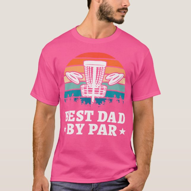 T-shirt Meilleur Papa Par Disque Golf (Devant)