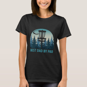 T-shirt Meilleur Papa Par Funny Disc Golf Frisbee Golfeur