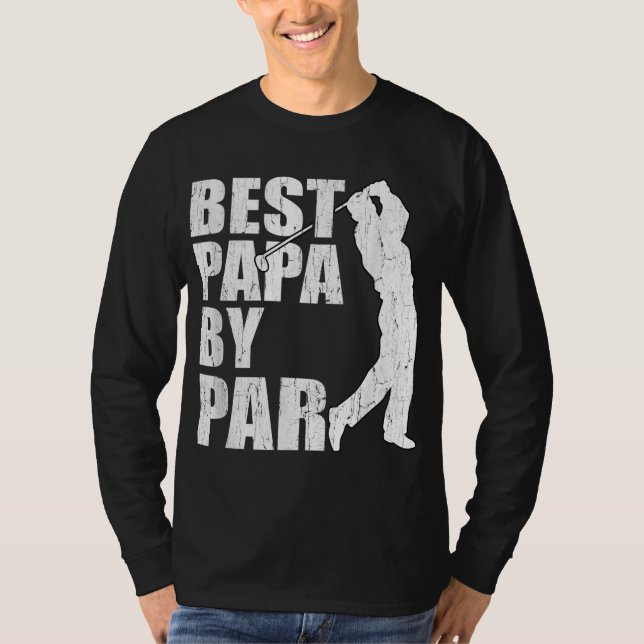 T-shirt Meilleur papa par Funny Golf Father's Day Grandpa  (Devant)