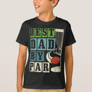 T-shirt Meilleur Papa Par - Joueur de Golf de Disque Drôle