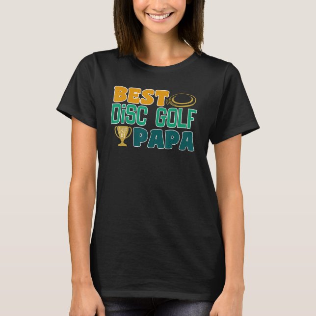 T-shirt Meilleur Papa Par Par Disque Golf (Devant)