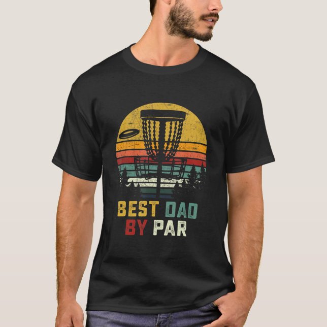 T-shirt Meilleur Papa Par Par Disque Golf Homme (Devant)