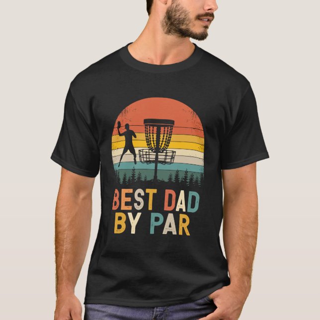 T-shirt Meilleur Papa Par Par - Disque Golf Papa T-Shirt_1 (Devant)