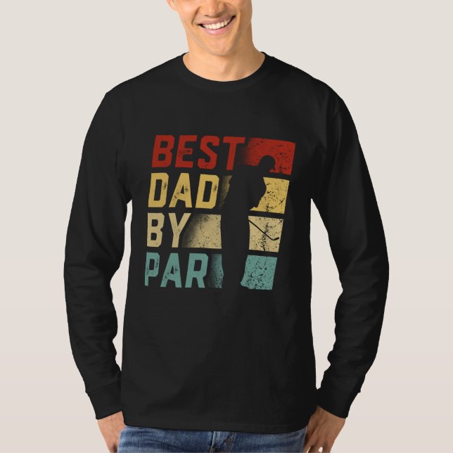 T-shirt Meilleur Papa Par Par Golf Lover Cadeau Funny Fête (Devant)