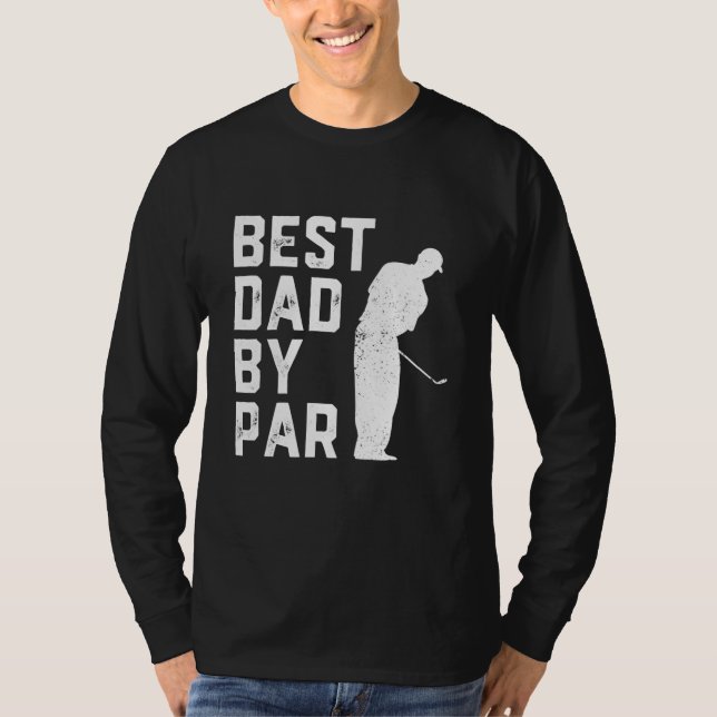T-shirt Meilleur Papa Par Par Golf Lover Cadeau Pour Homme (Devant)