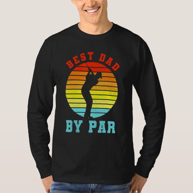 T-shirt Meilleur Papa Par Par Présent Pour Golfer Daddy Su (Devant)