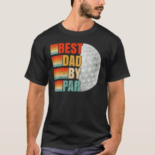 T-shirt Meilleur papa Par Par Vintage Golf Golf Golf Golf