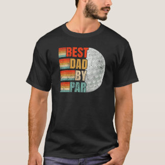 T-shirt Meilleur Papa Par Par Vintage Golf Golf Golf Papa