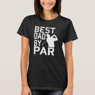 T-shirt Meilleur Papa Par Par Vintage Pro Golfer Fête des 