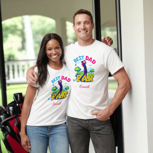 T-shirt Meilleur papa par rapport Cadeau de golf fête de